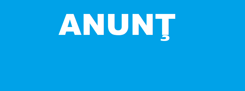 ANUNT DE PRESA NOU