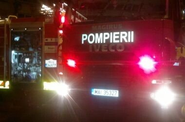 Incendiu de vegetație în Crinț: Flăcările au cuprins aproximativ 15 hectare!