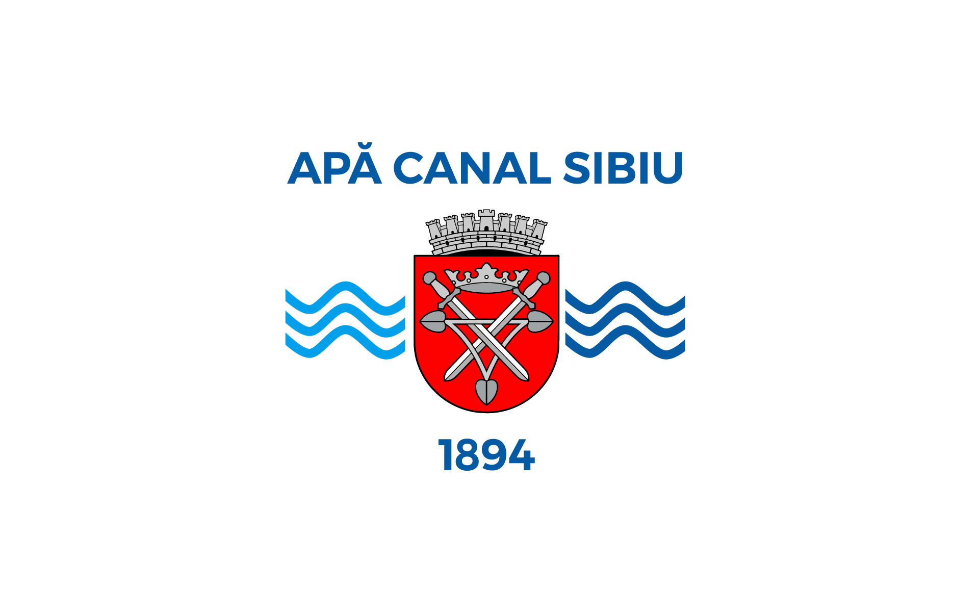 Logo-ul oficial al companiei APĂ CANAL SIBIU S.A.