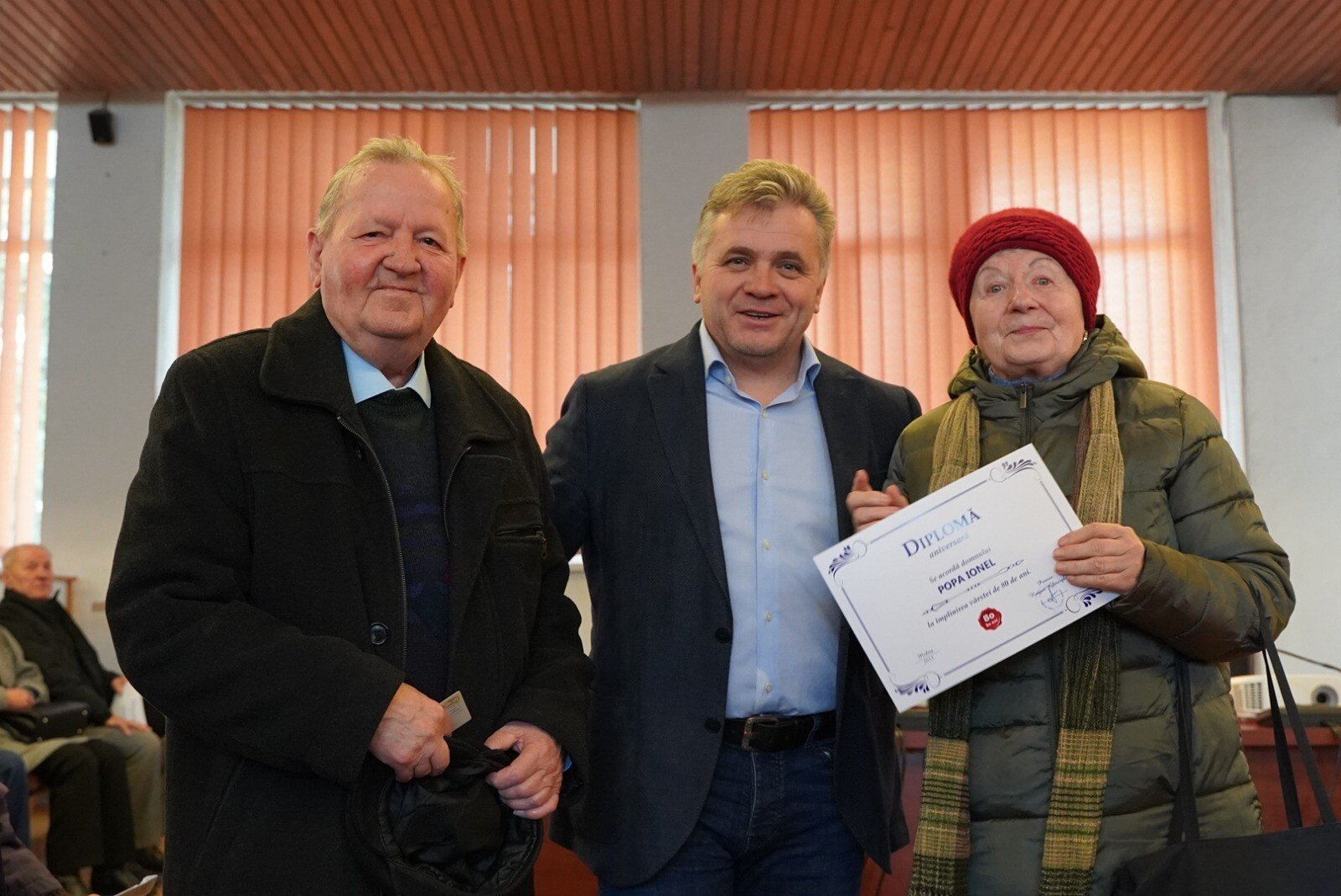 Premierea persoanelor din municipiul Mediaș și satul aparținător Ighișu Nou care au împlinit 80 de ani de viață
