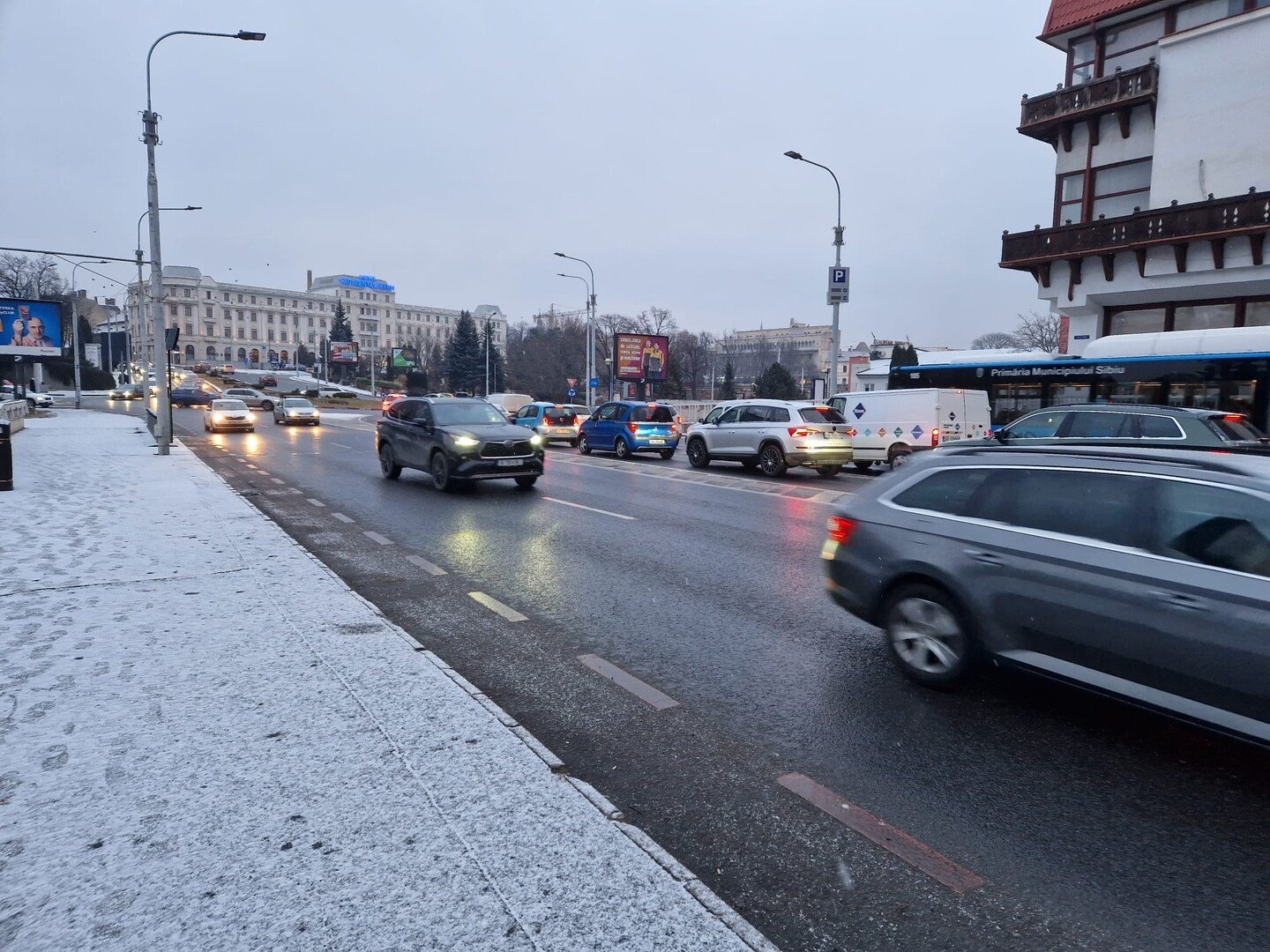 SOMA Sibiu: Se circulă bine, în condiții de iarnă, în această dimineață în municipiul Sibiu