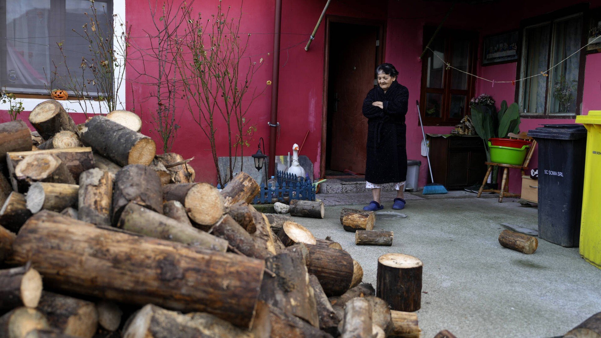 Lemne de foc și alimente pentru zeci de vârstnici din mediul rural
