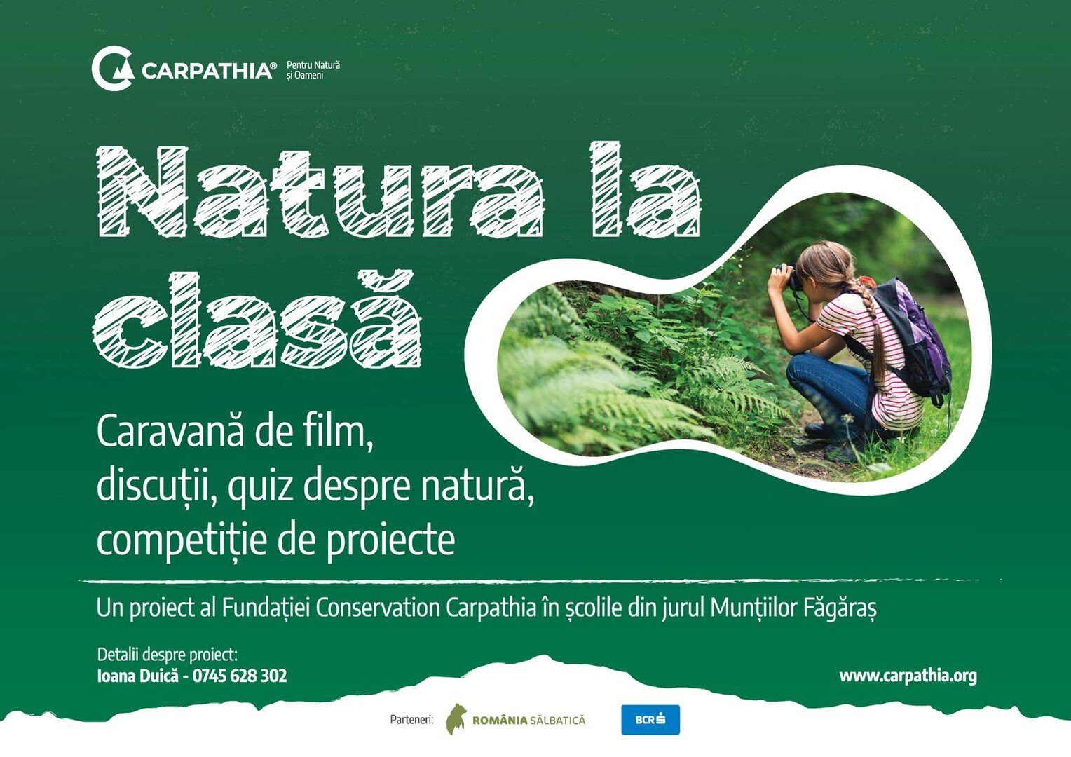 Caravana educațională ,,Natura la clasă”, pentru copiii din Munții Făgăraș