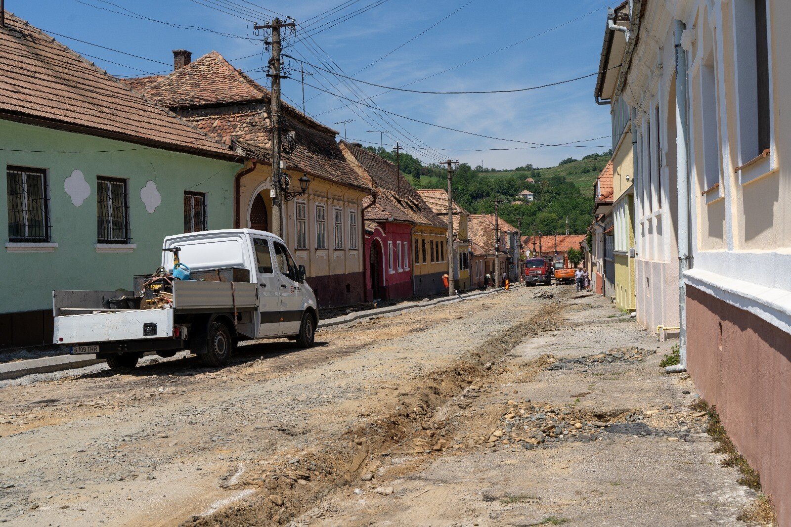Lucrări de reabilitare pe străzile Gheorghe Doja și Petru Rareș din municipiul Mediaș