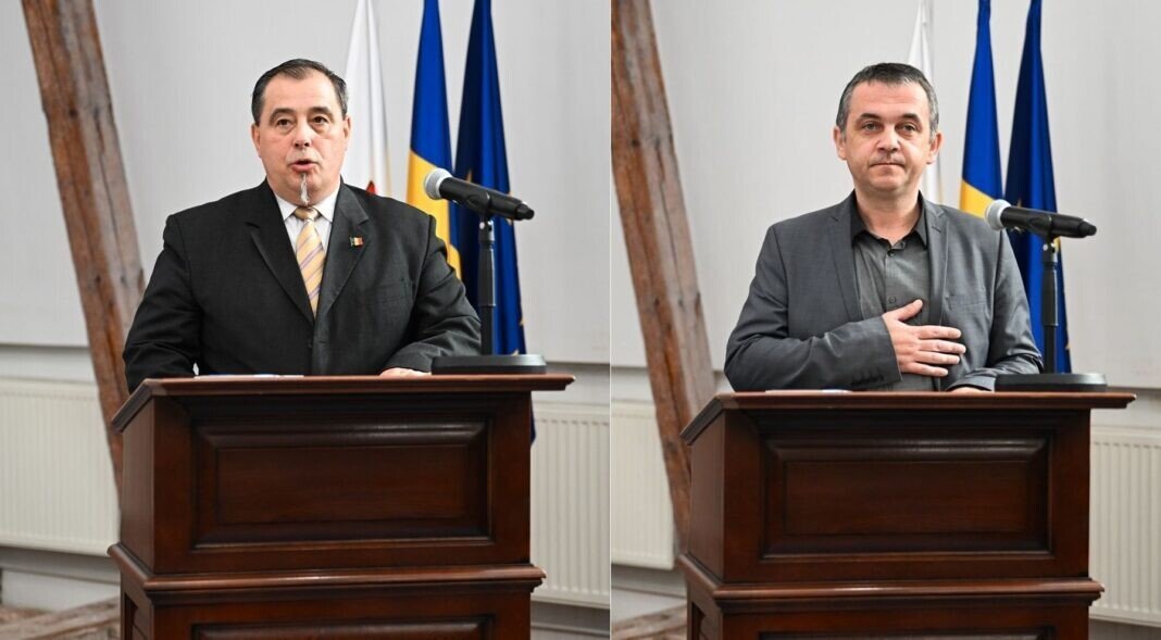 Dinca Forir Constantin Dincă (stânga) și Sebastian Forir (dreapta)