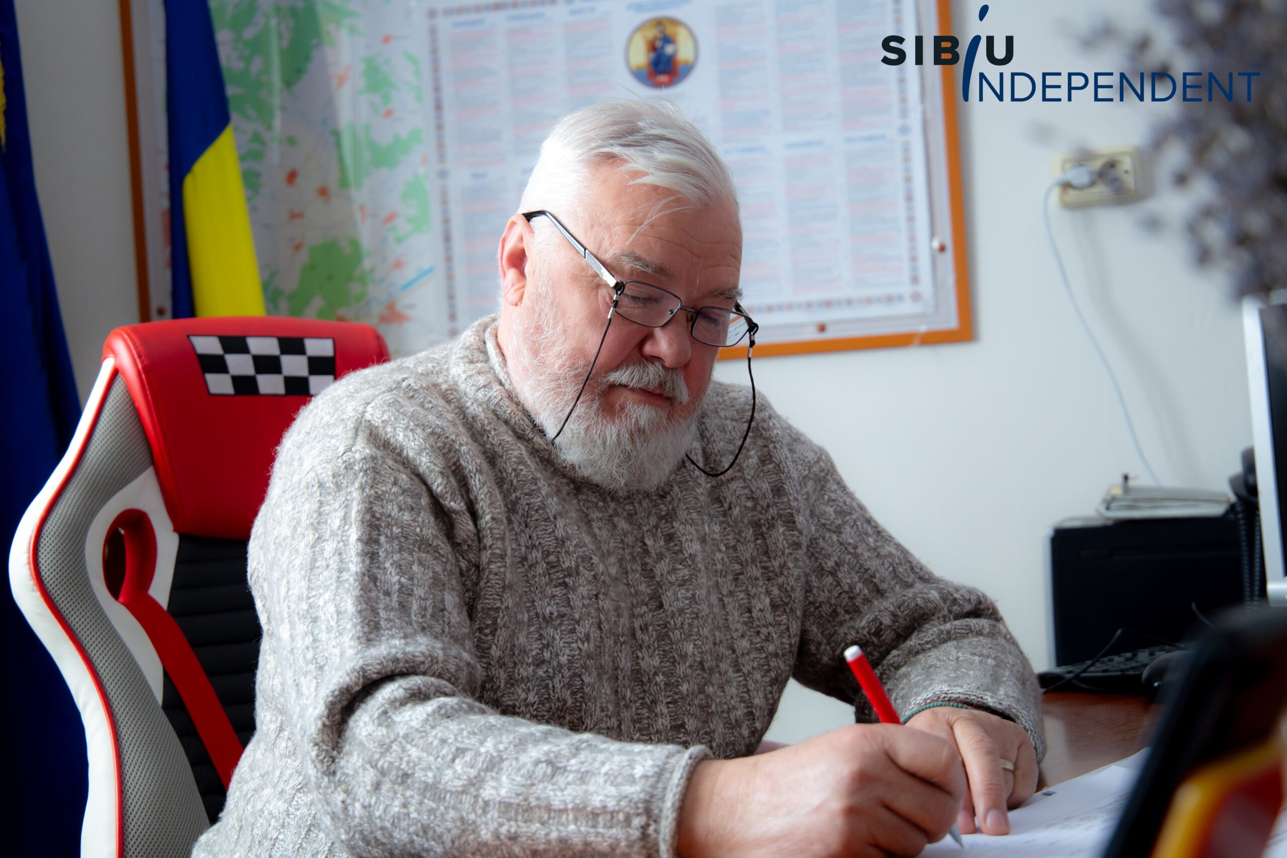 Sediul modernizat al primăriei din Chirpăr după finalizarea investiției