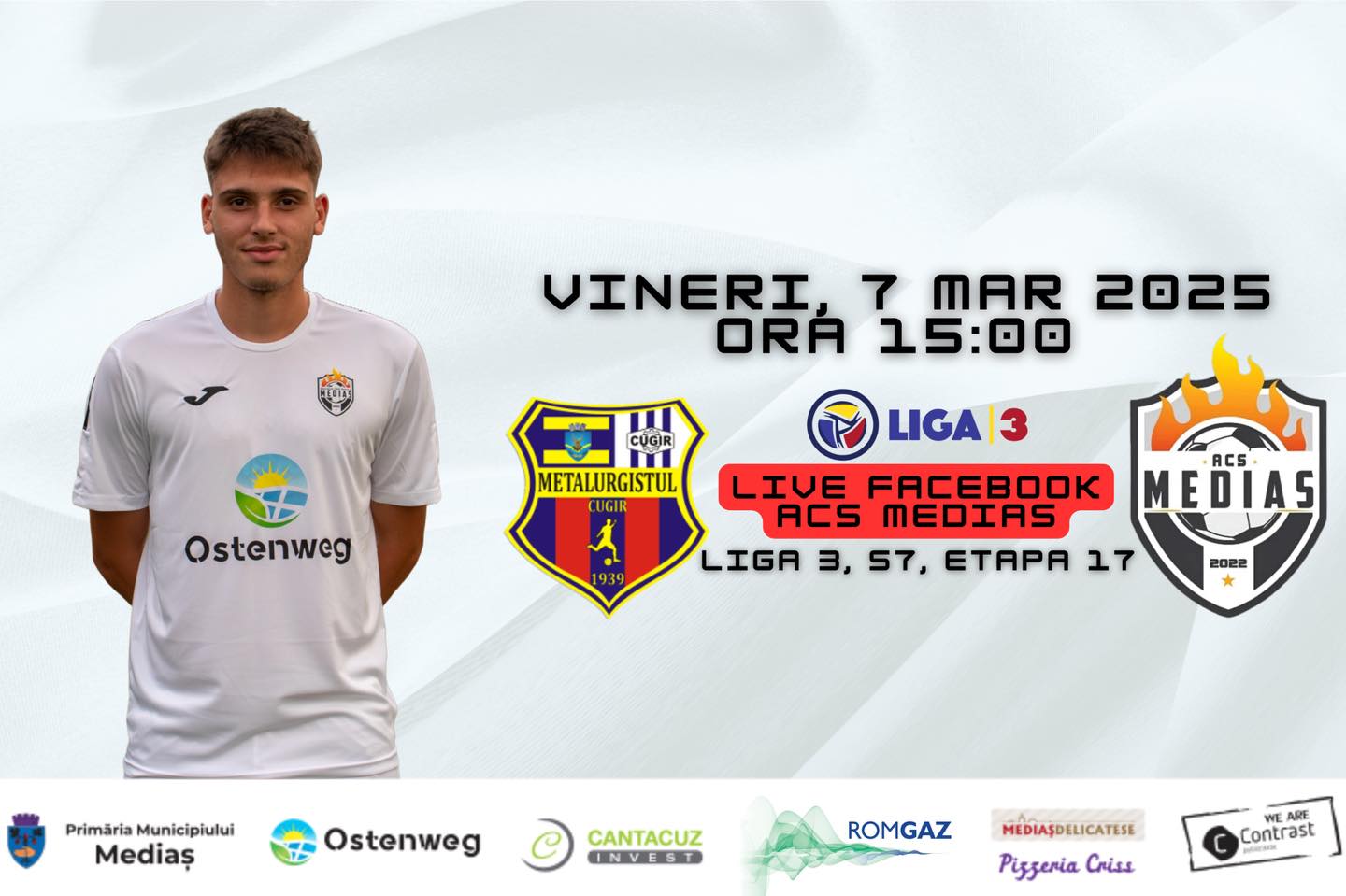 ACS Mediaș are nevoie de un punct pentru a avea certitudinea play-off-ului