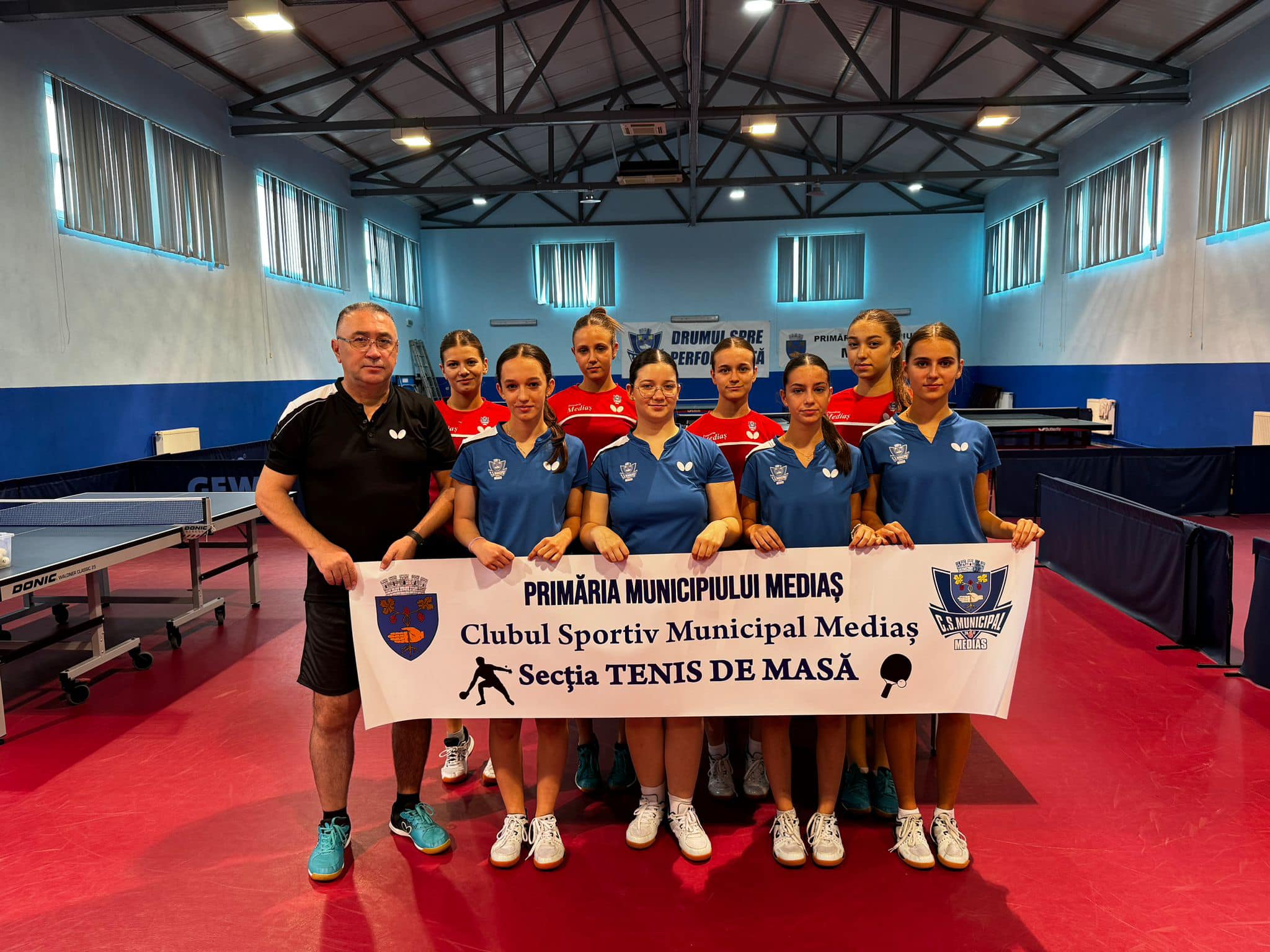 Echipa feminină de tenis de masă a CSM Mediaș luptă pentru promovarea în Divizia A