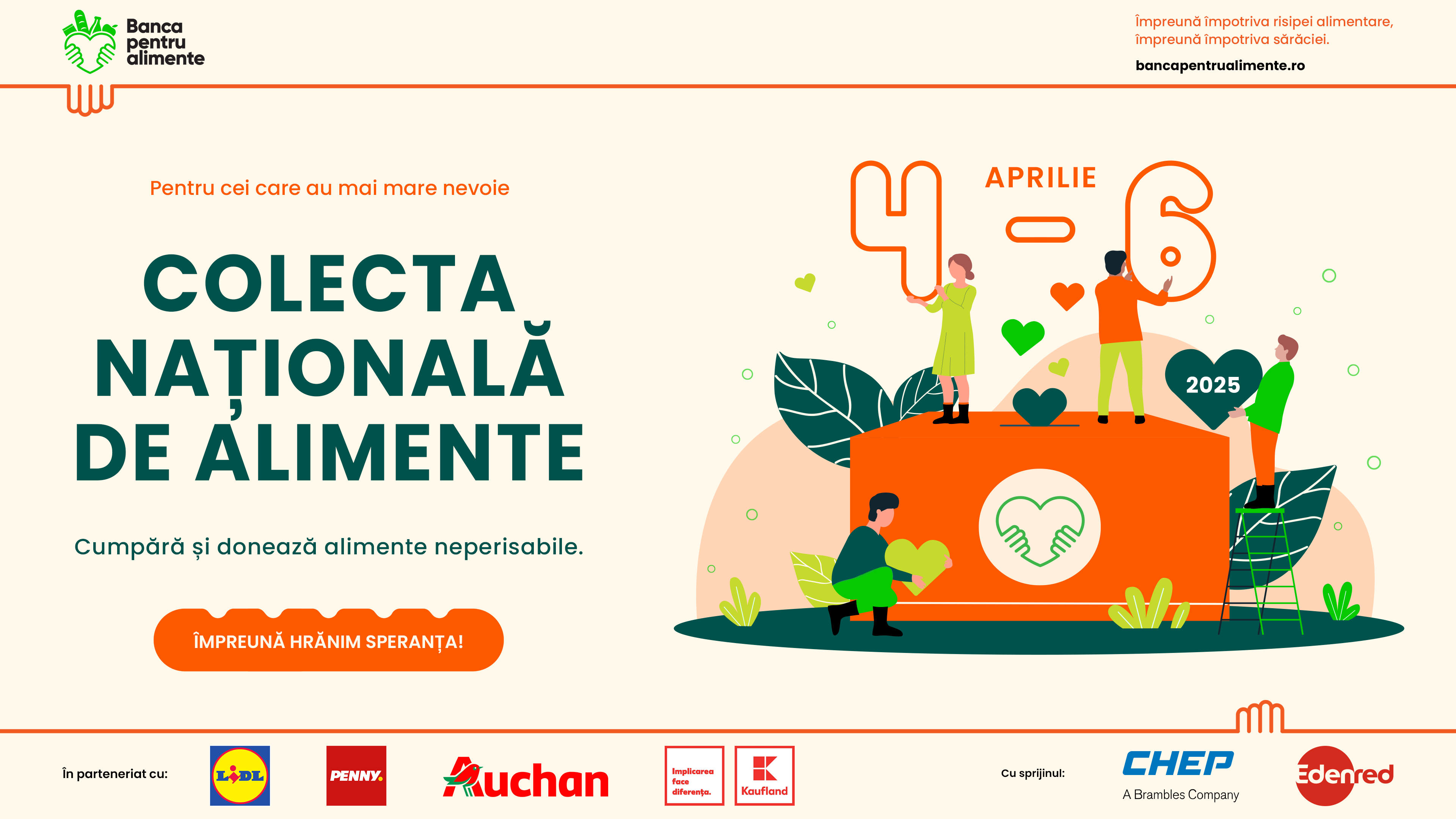 A început Colecta Națională de Alimente – ediția de Paște