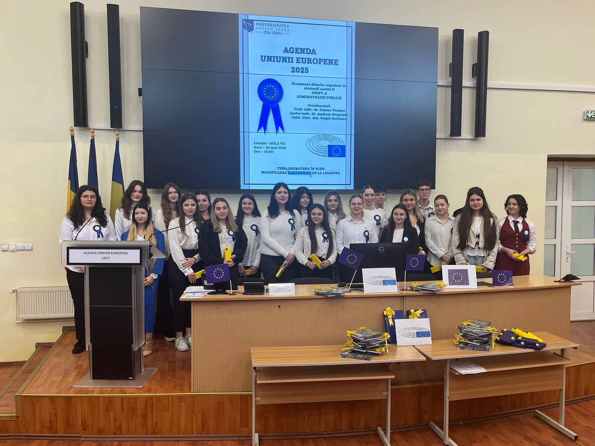 AGENDA UE 2025- studenții Facultății de Drept, au fost protagoniști în dezbaterea viitorului Uniunii Europene