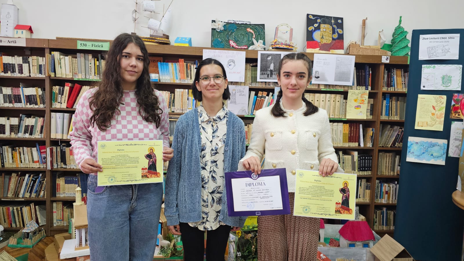 Trei eleve de la „Lazăr” Sibiu, premiate pentru pasiunea lor pentru literatură și spiritualitate (foto)