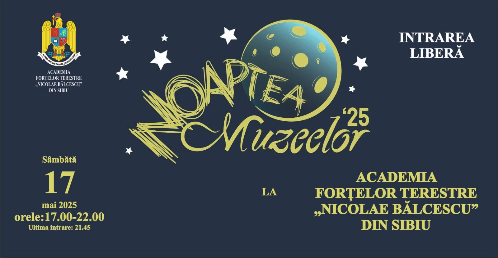Noaptea Muzeelor la Academia Forțelor Terestre „Nicolae Bălcescu” din Sibiu