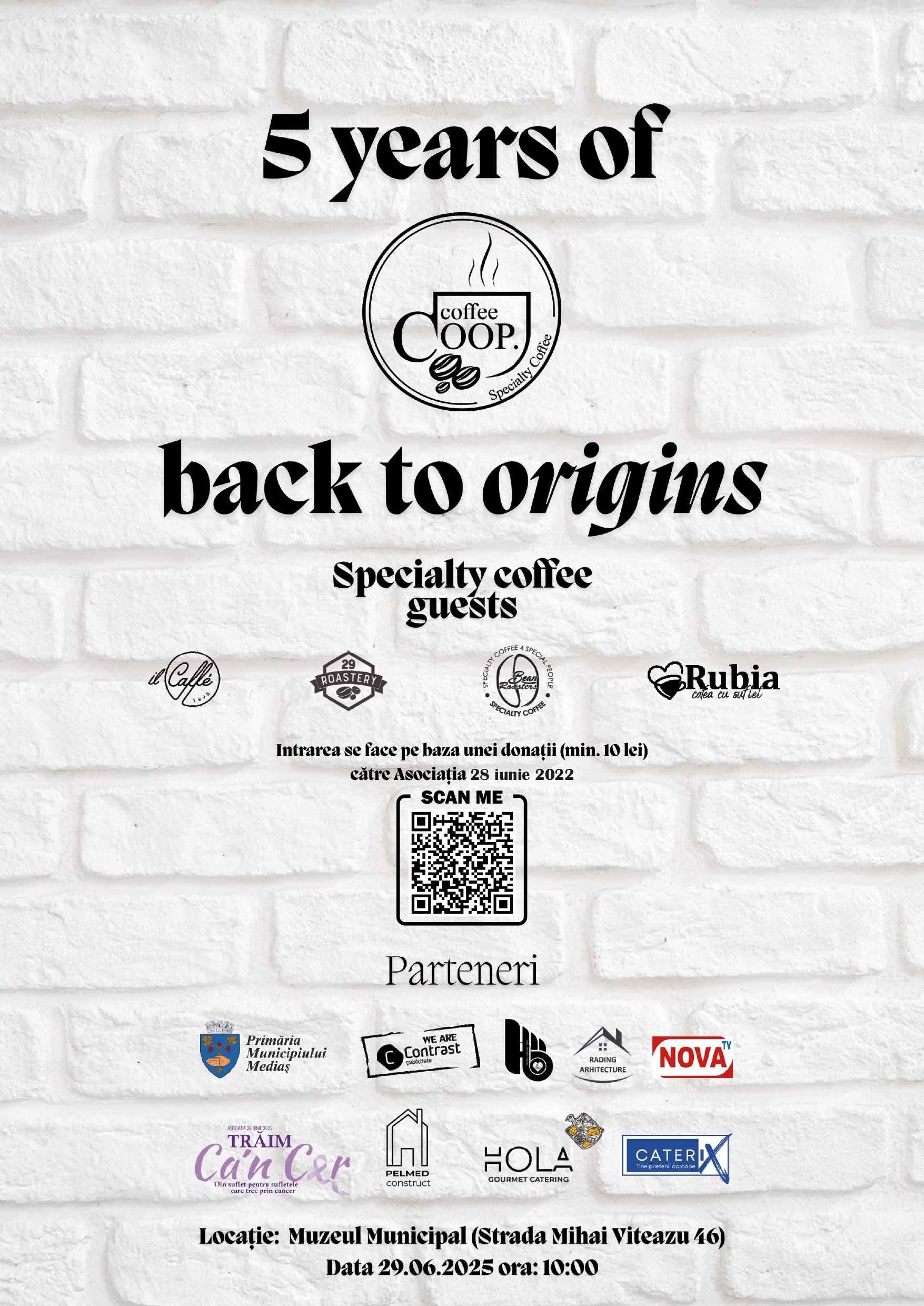 „Back to Origins”: Coffee CooP sărbătorește 5 ani de activitate la Muzeul Municipal Mediaș