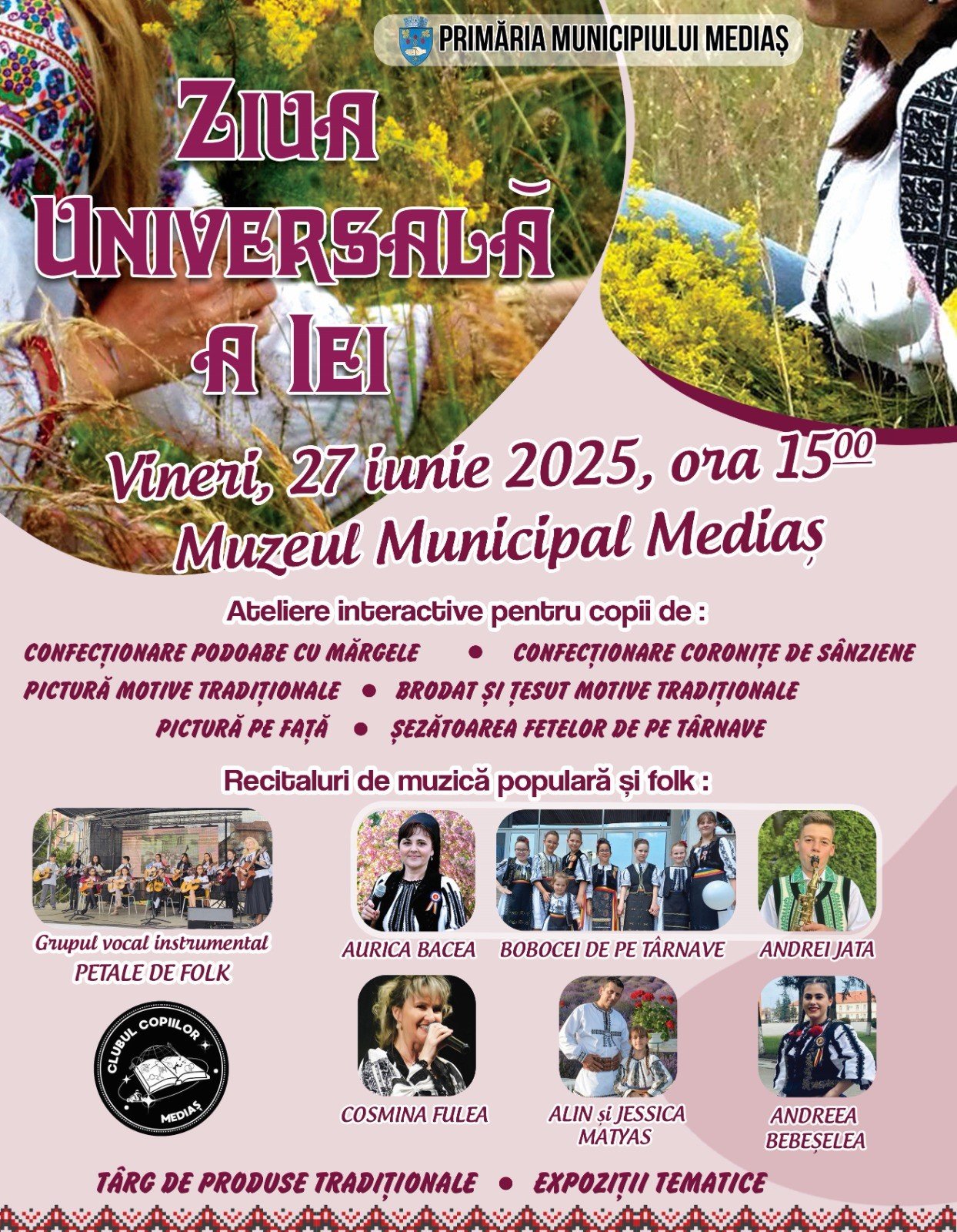 „Ziua Universală a Iei” va fi sărbătorită și la Mediaș