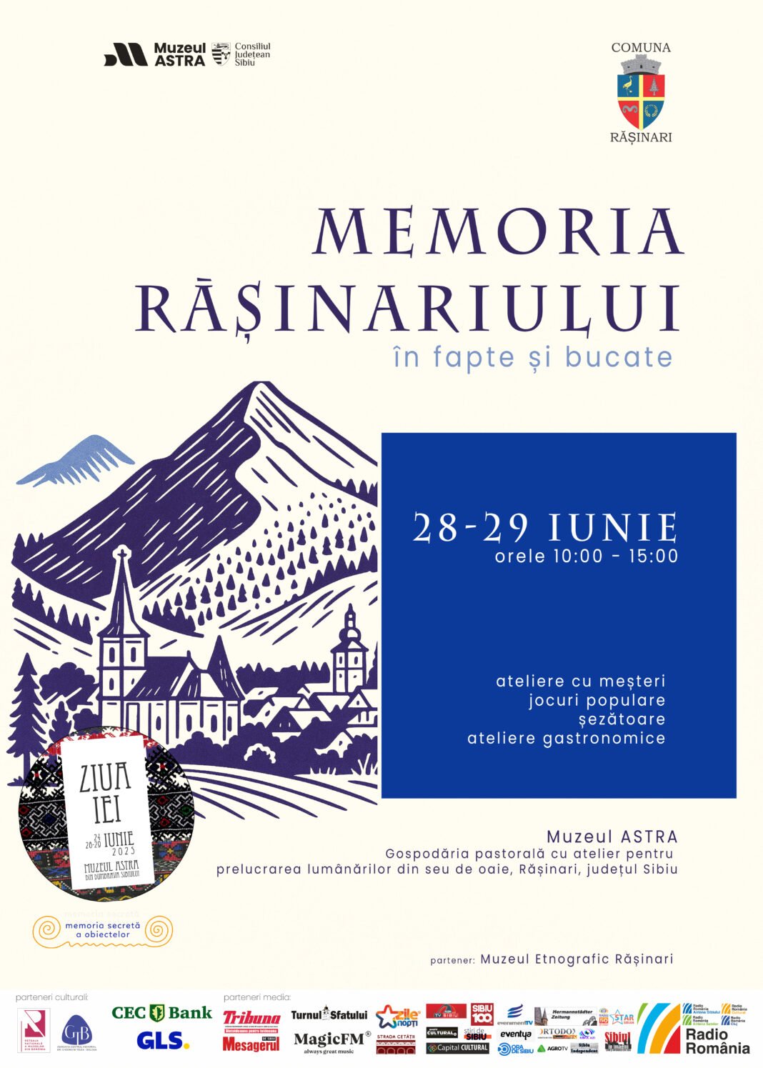 afis Memoria Rasinarului in fapte si bucate