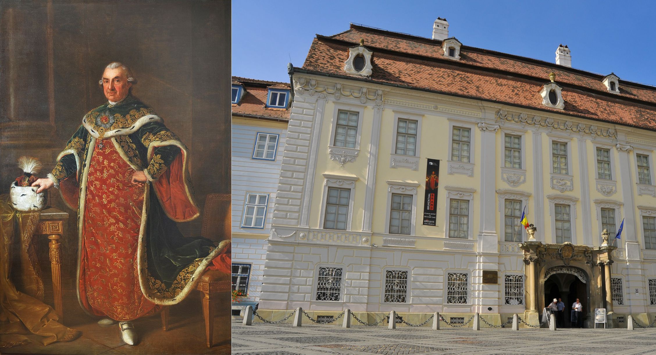 Clădirea istorică a Muzeului Național Brukenthal din Sibiu