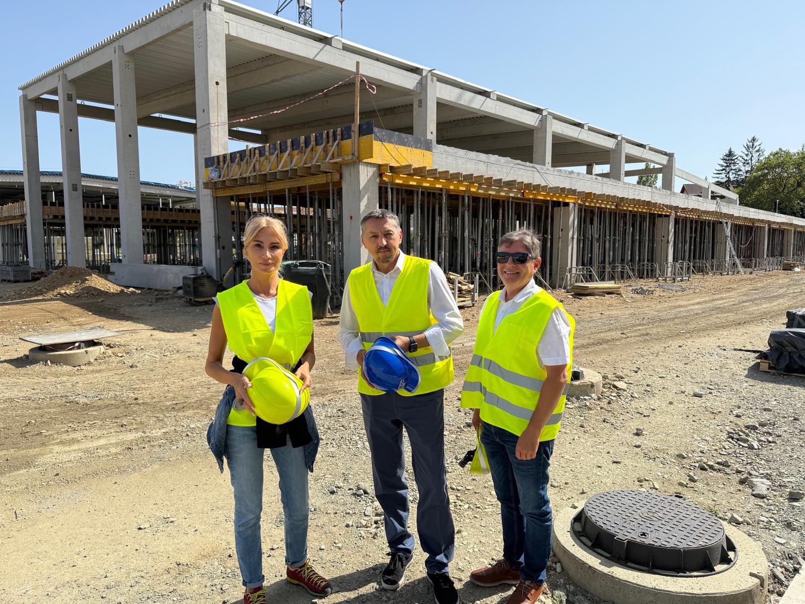 Raluca Turcan a vizitat șantierul viitorului Campus de învățământ profesional dual