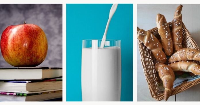 laptele si cornul si fructe