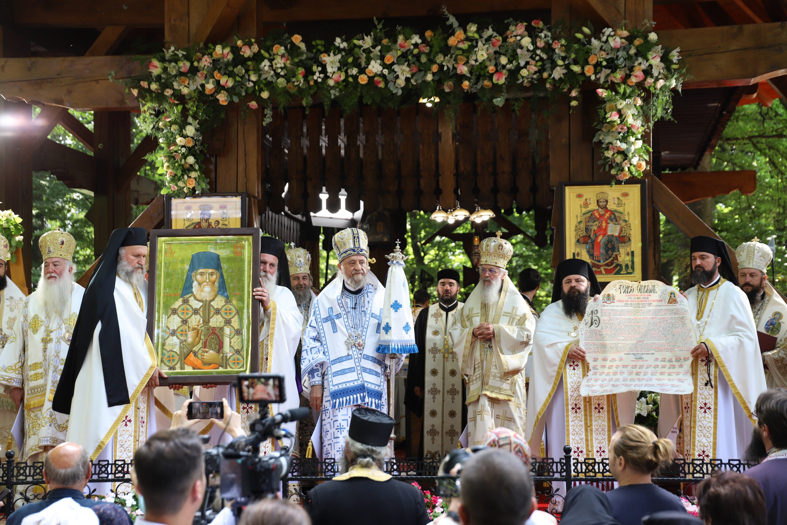Canonizarea Sfântului Serafim cel Răbdător, proclamată la Mănăstirea „Brâncoveanu” de la Sâmbăta de Sus