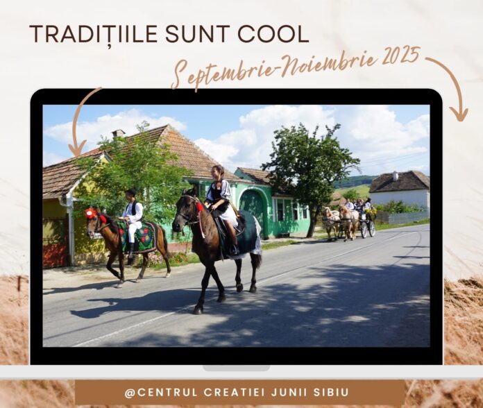 Poster campanie online Tradițiile sunt cool lansată de CJCPCT Cindrelul-Junii Sibiu