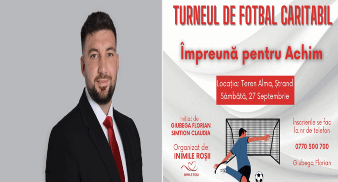 Screenshot cu apelul lui Florian Giubega pentru proiectul Împreună pentru Achim