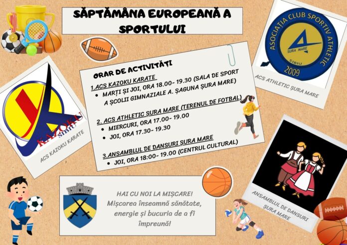 Comunitatea Șura Mare participă la Săptămâna Europeană a Sportului cu activitări în aer liber