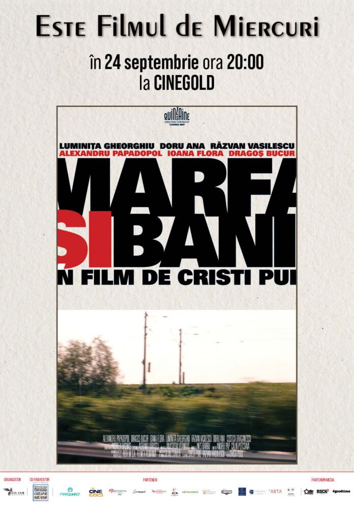 EFdM_afis_Marfa si banii (1) Afisul filmului „Marfa și banii” la ESTE Filmul de Miercuri, începutul Noului Val Românesc