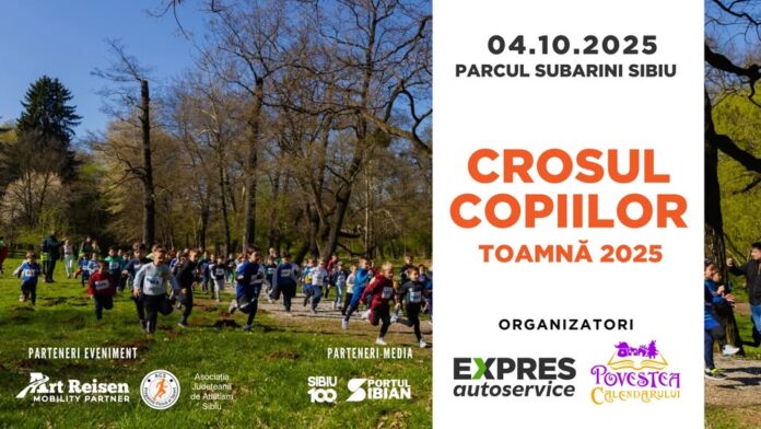 crosul copiilor Copii alergând cu zâmbete la startul Crosului Copiilor din Parcul Subarini