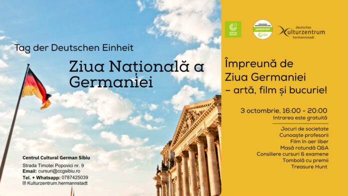 Sărbătoarea Zilei Naționale a Germaniei la Sibiu, cu participanți la activități culturale și comunitare