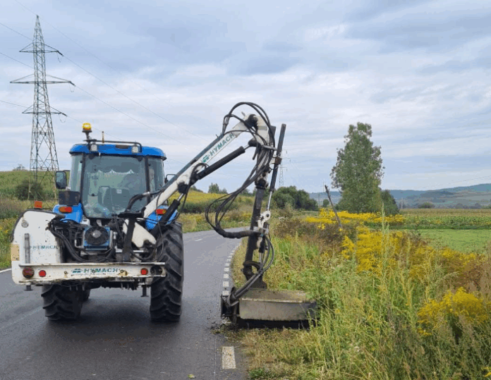 Screenshot 2025-09-15 124624 Captură de ecran cu planificarea lucrărilor Drumuri și Poduri Sibiu pe harta județeană