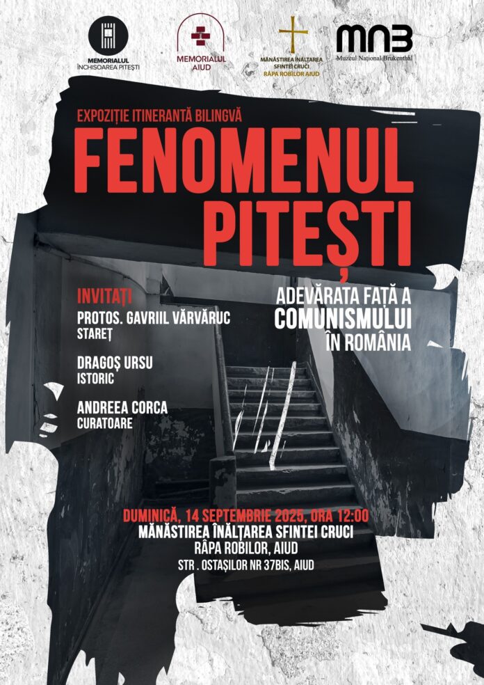 Expoziția Fenomenul Pitești Aiud la Muzeul Național Brukenthal, prezentând istoria regimului comunist