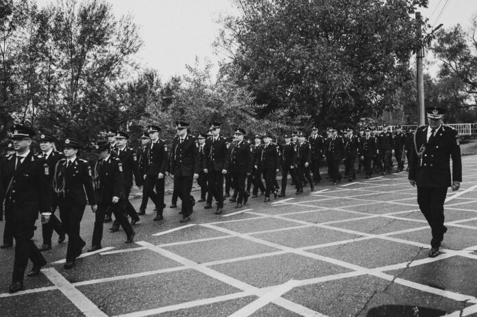 ISU Sibiu la o intervenție sau eveniment în localitatea Sălimbar, sub conducerea unității.