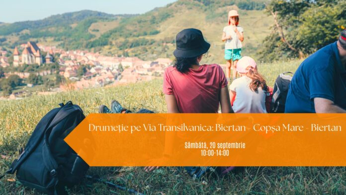 Biertan Priveliște panoramică de pe traseul Via Transilvanica, între Biertan și Copșa Mare