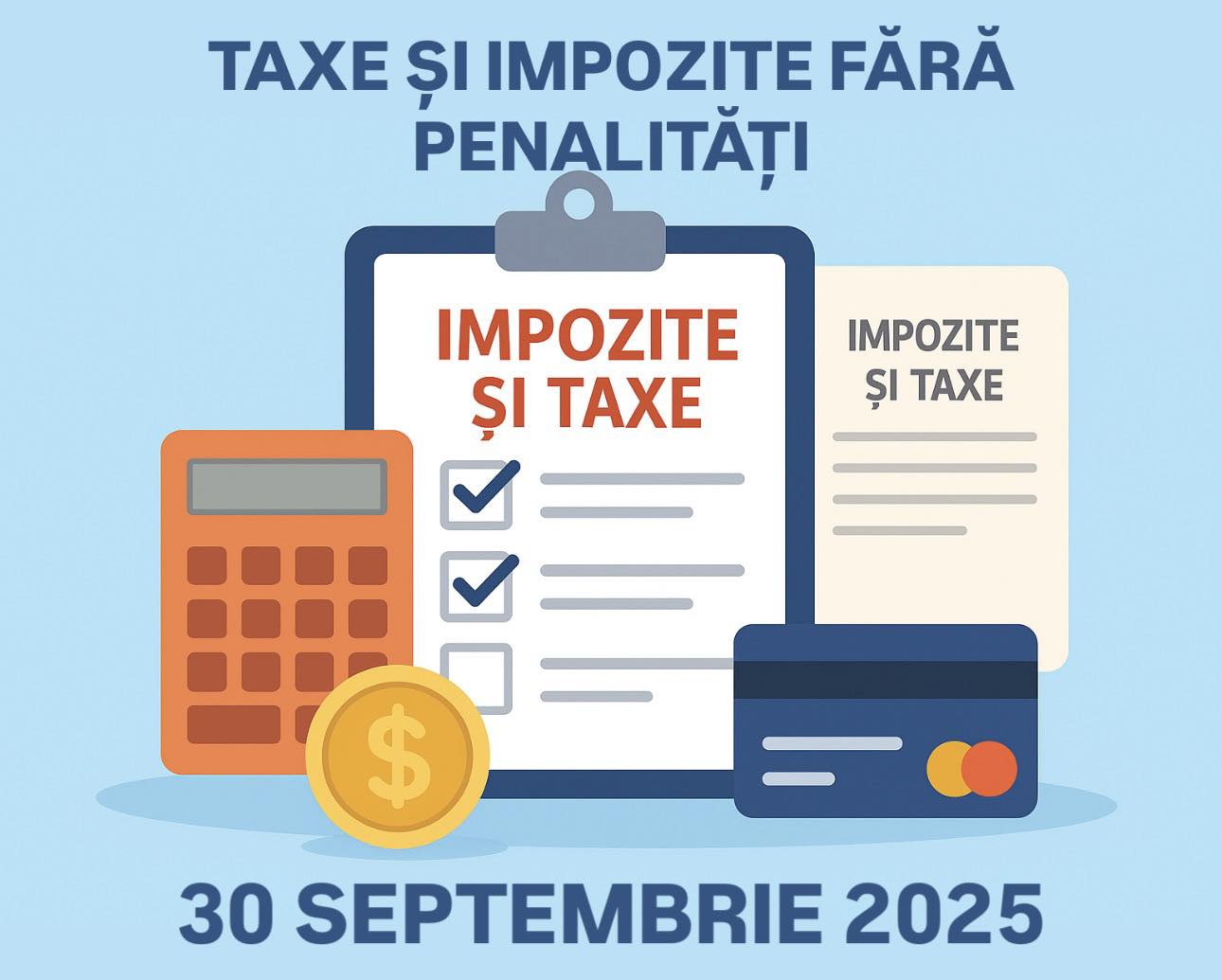 Primăria Sadu anunță termenul limită pentru plata taxelor și impozitelor locale