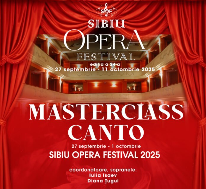 Masterclass de canto la Opera Masterclass Sibiu pentru viitorii soliști de operă