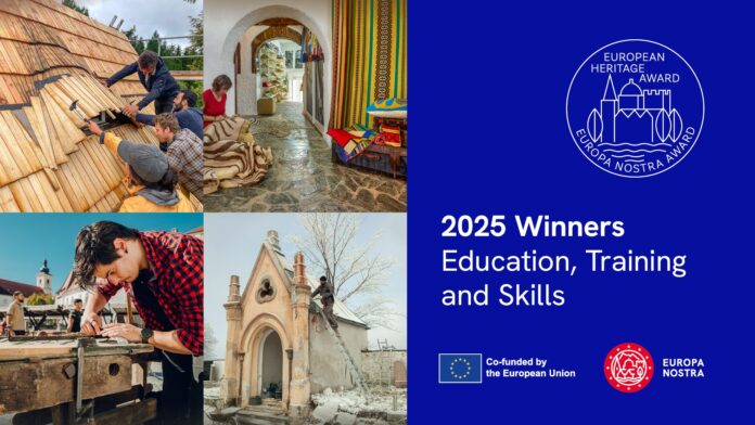 Clădirea istorică Casa Artelor din Sibiu, laureată a premiului Europa Nostra.