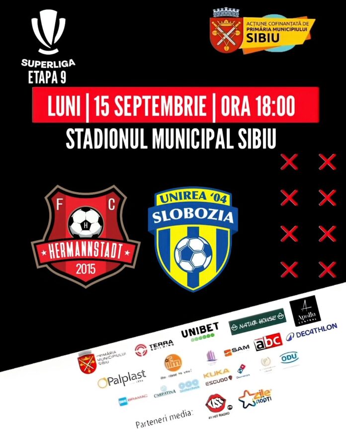 Bilete FC Hermannstadt Slobozia disponibile pentru achiziționare online și la ghișeu