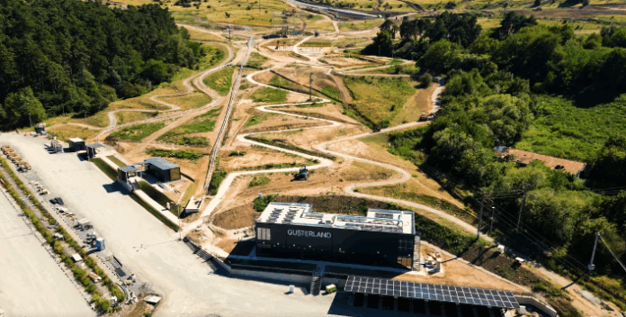 Captură de ecran cu stadiul actual al lucrărilor la Complexul Gușterland din Sibiu.