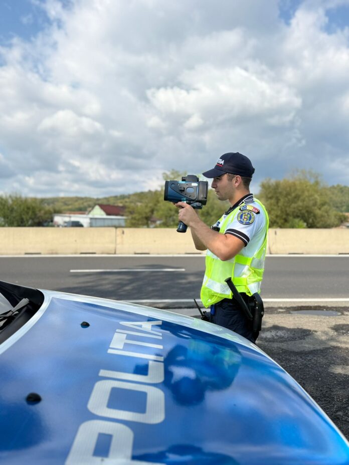 Controale de viteză efectuate de poliția rutieră Sibiu pe șoselele județului