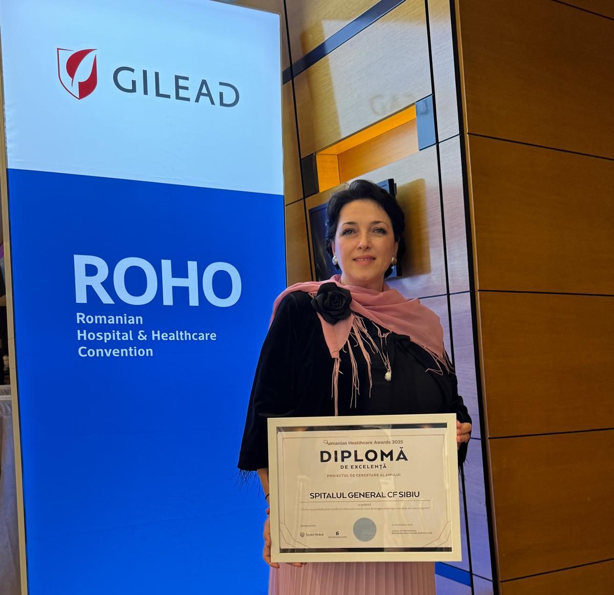Reprezentanți ai Spitalului General CF Sibiu la Gala Romanian Healthcare Awards