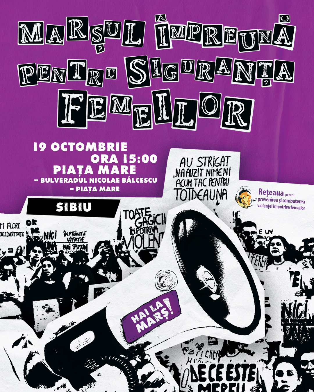Comunitatea din Sibiu sprijină cauza Siguranța Femeilor la evenimentul organizat de A.L.E.G.