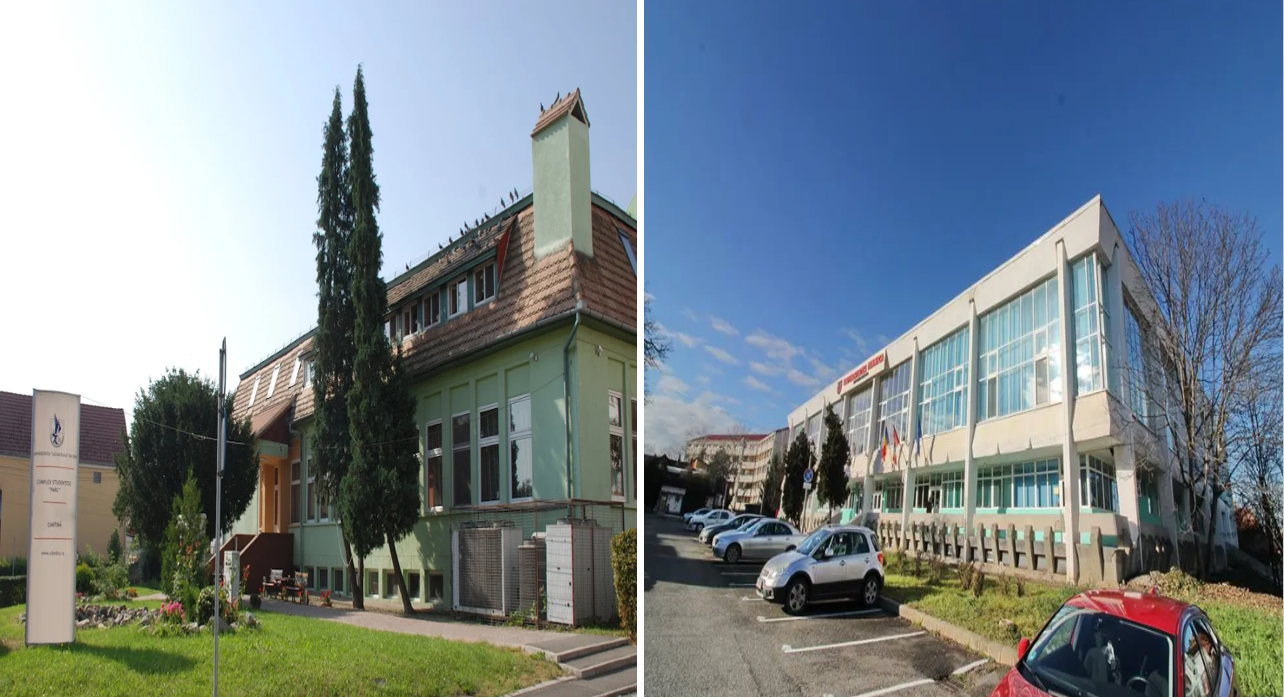Screenshot al comenzii online pentru cantina studenților din Cluj-Napoca