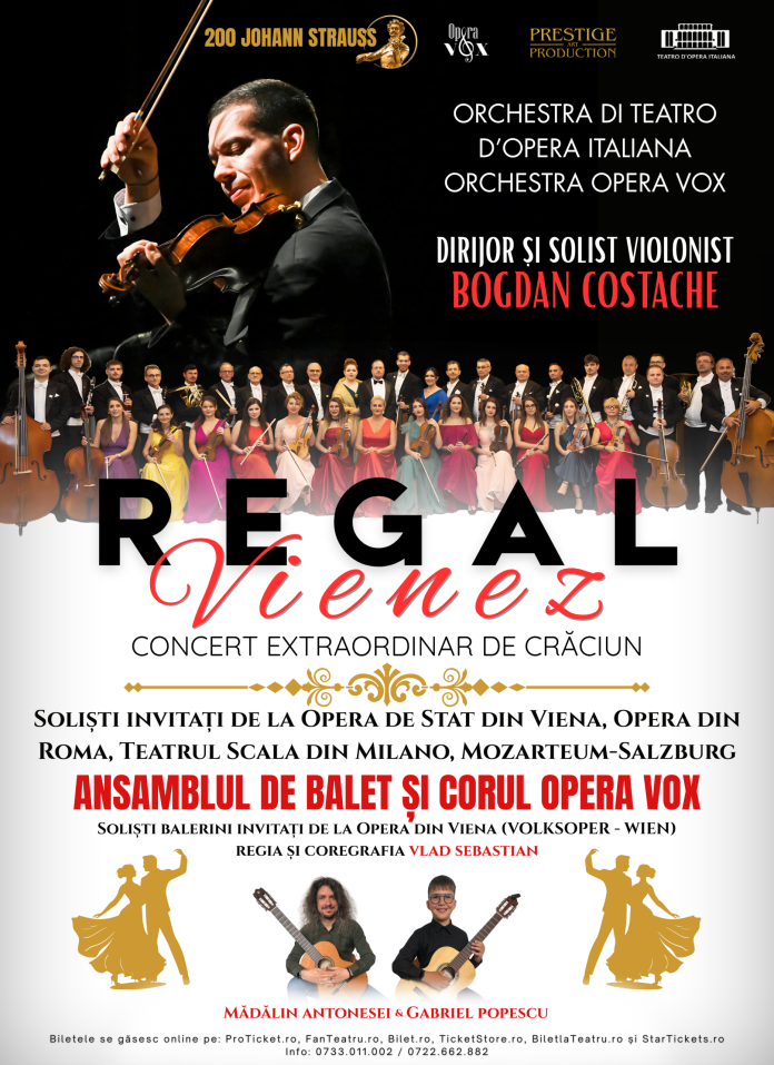 Portret elegant pentru Regal Vienez Crăciun Sibiu, în atmosfera spectacolului de Crăciun