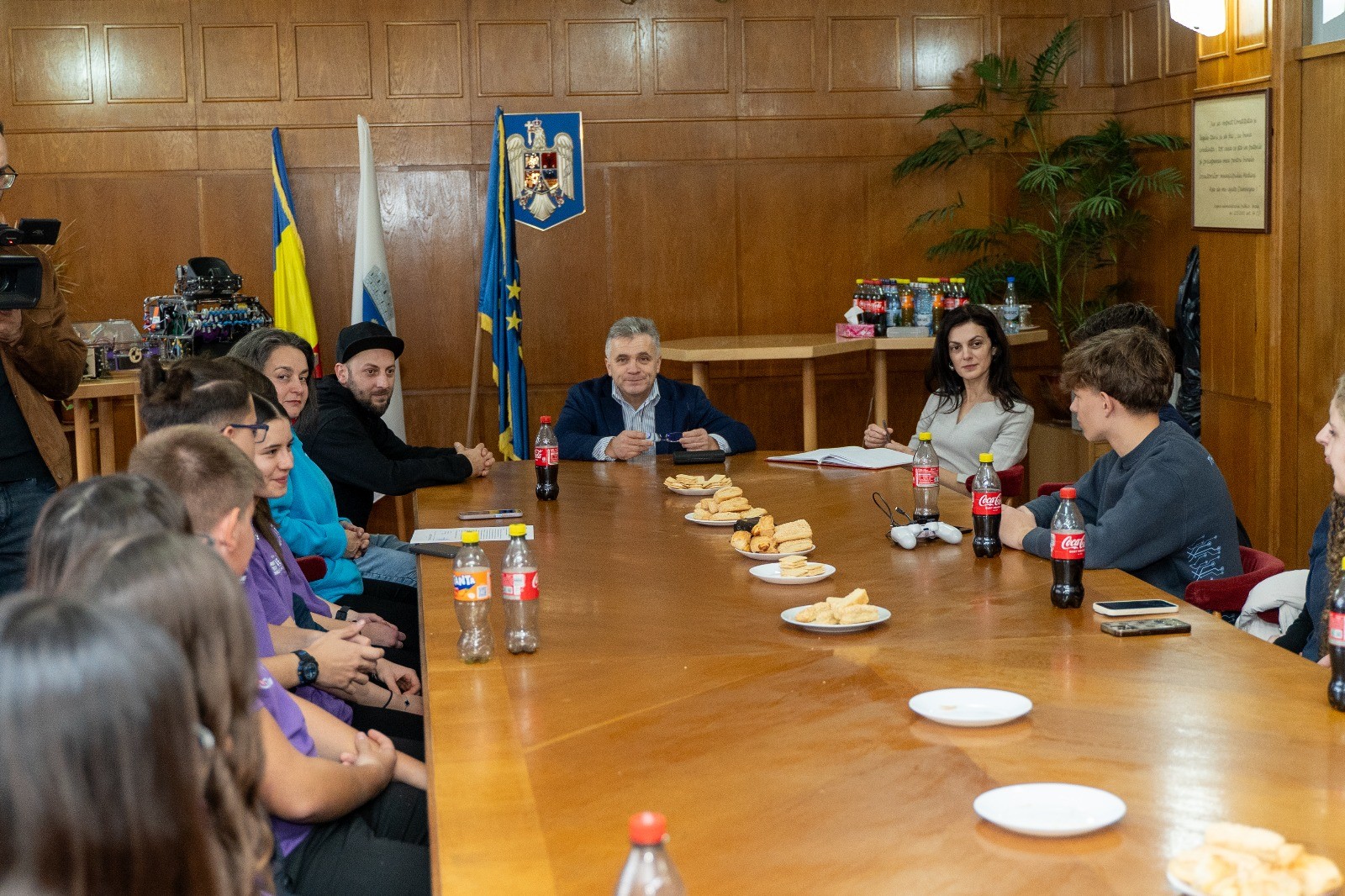 Susținerea Primăriei Mediaș pentru echipele de robotică locală în vederea competiției FIRST Tech Challenge.