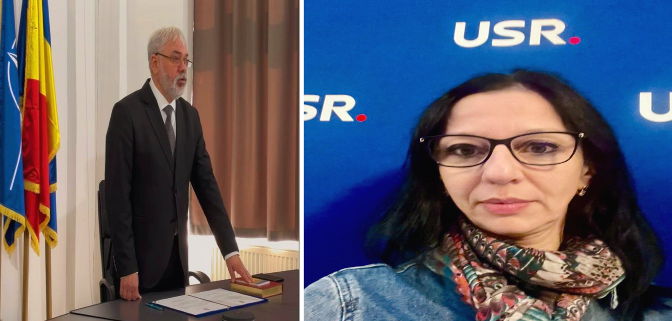 Știre despre numirea Andrei Albu ca subprefect USR al județului Sibiu
