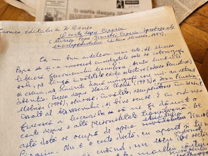 Donația de documente Zigu Ornea expusă la Biblioteca ASTRA Sibiu, o colecție istorică valoroasă