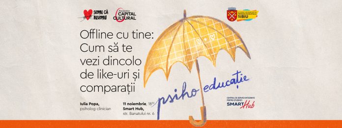 Tineri sibieni participă la un atelier despre echilibru emoțional și sănătate mentală în era digitală.