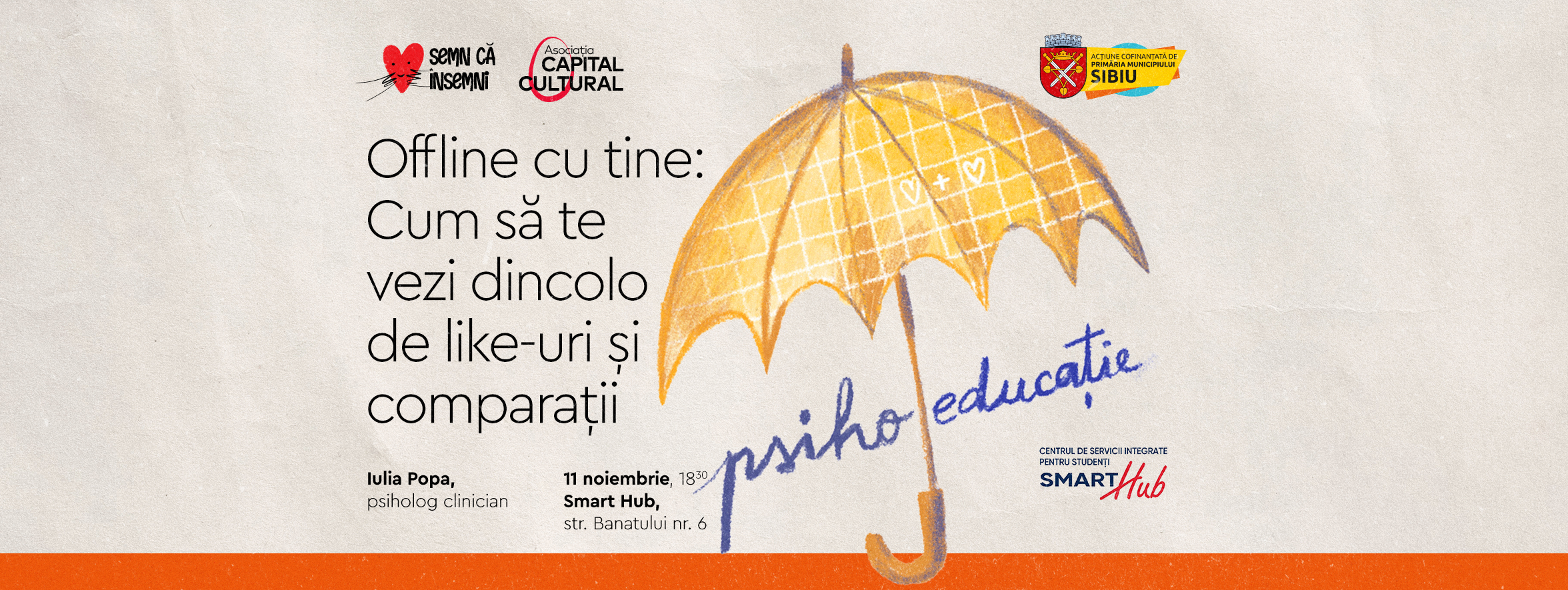 Tineri sibieni participă la un atelier despre echilibru emoțional și sănătate mentală în era digitală.