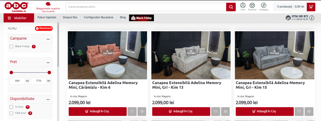 Succes sibian la Gala Premiilor eCommerce 2025: Mobila ABC, magazinul cu cel mai mare punctaj la categoria Start-up