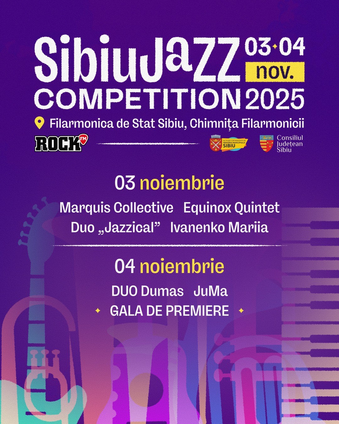 Tânăr talent la pian pe scenă în timpul Sibiu Jazz Competition 2025